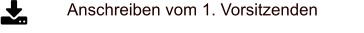 Anschreiben vom 1. Vorsitzenden